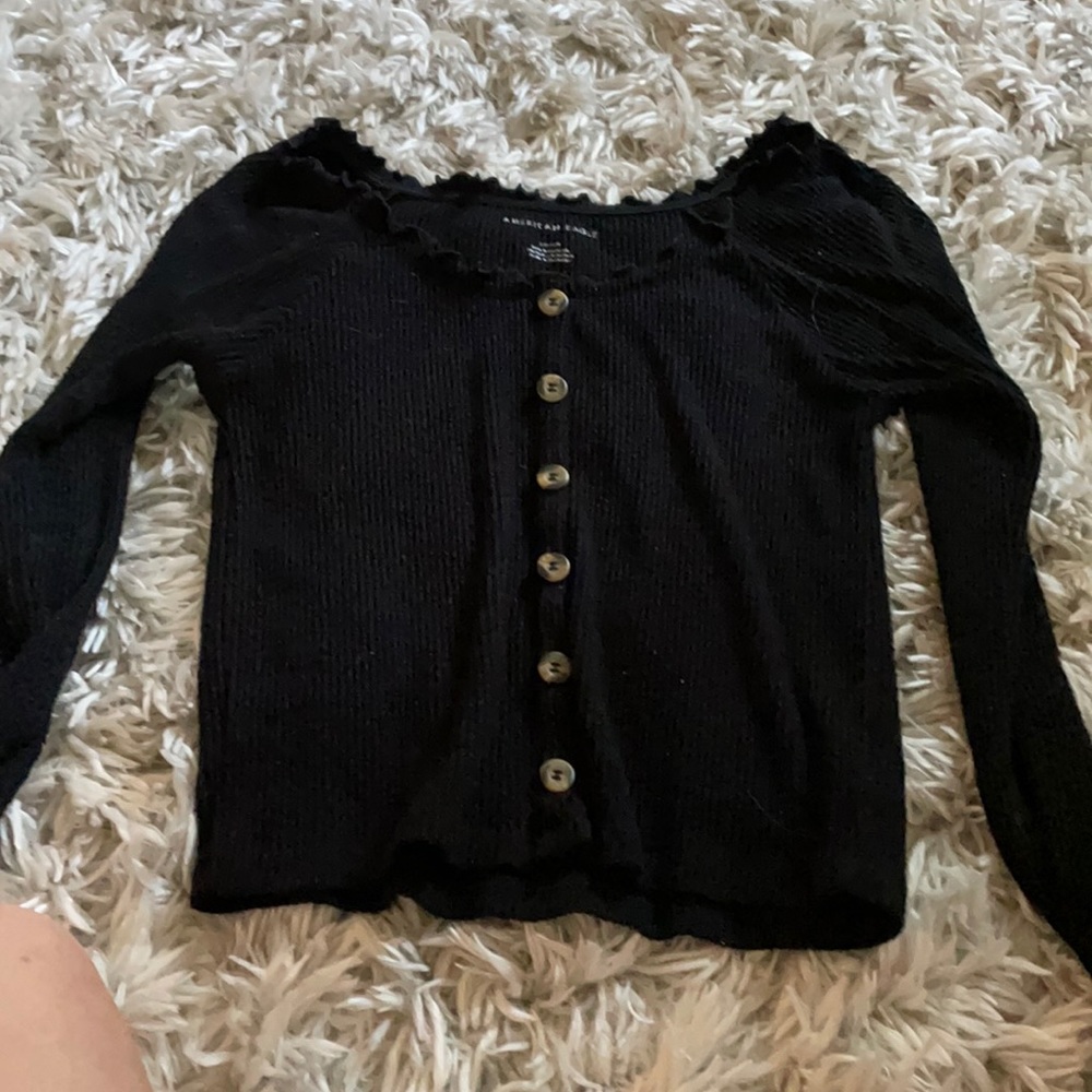 Off the shoulder long sleeve top